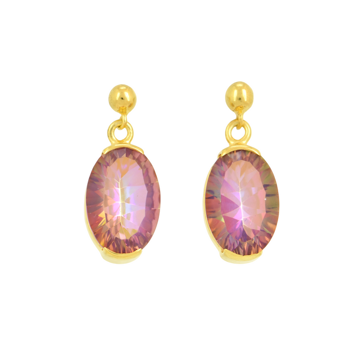 Sunstar Mystic Quartz Earrings