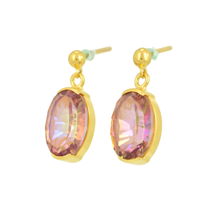 Sunstar Mystic Quartz Earrings