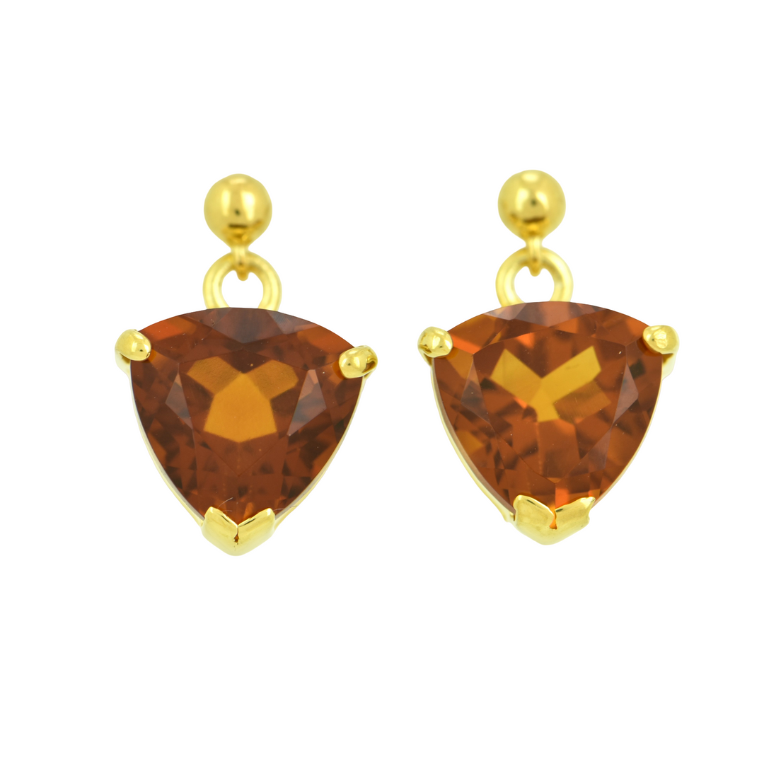 Golden Hydro Quartz Earrings