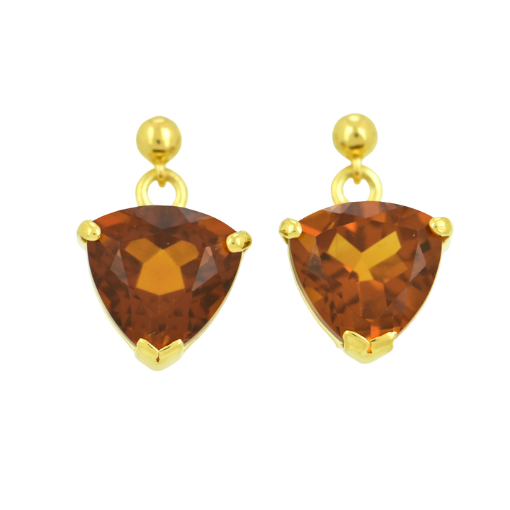 Golden Hydro Quartz Earrings