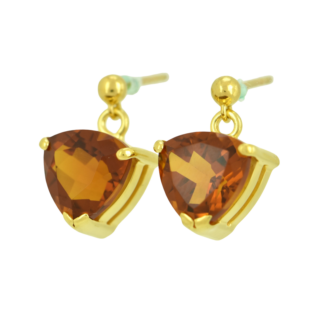 Golden Hydro Quartz Earrings