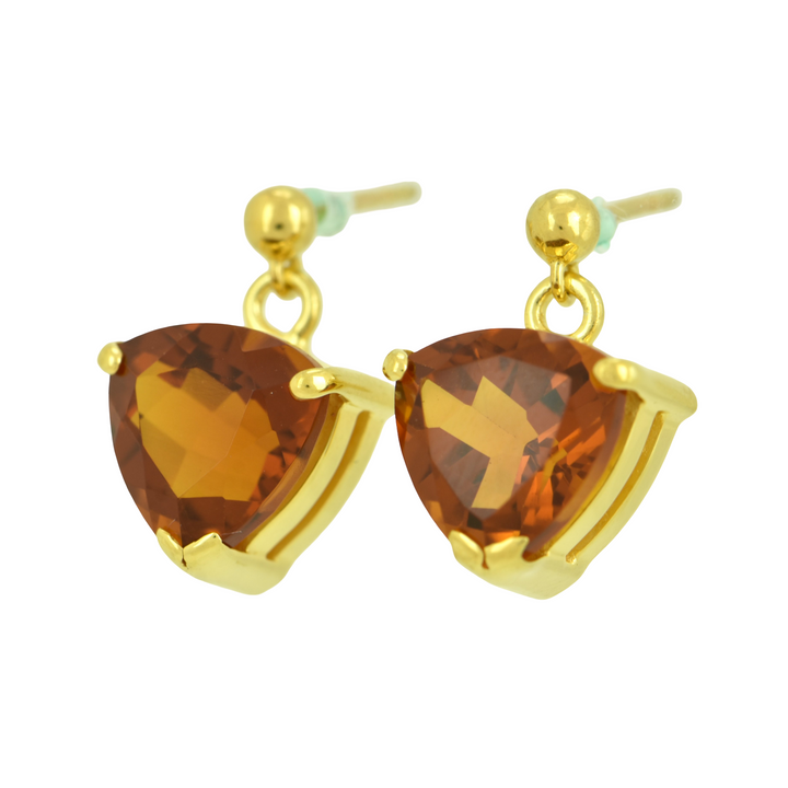 Golden Hydro Quartz Earrings