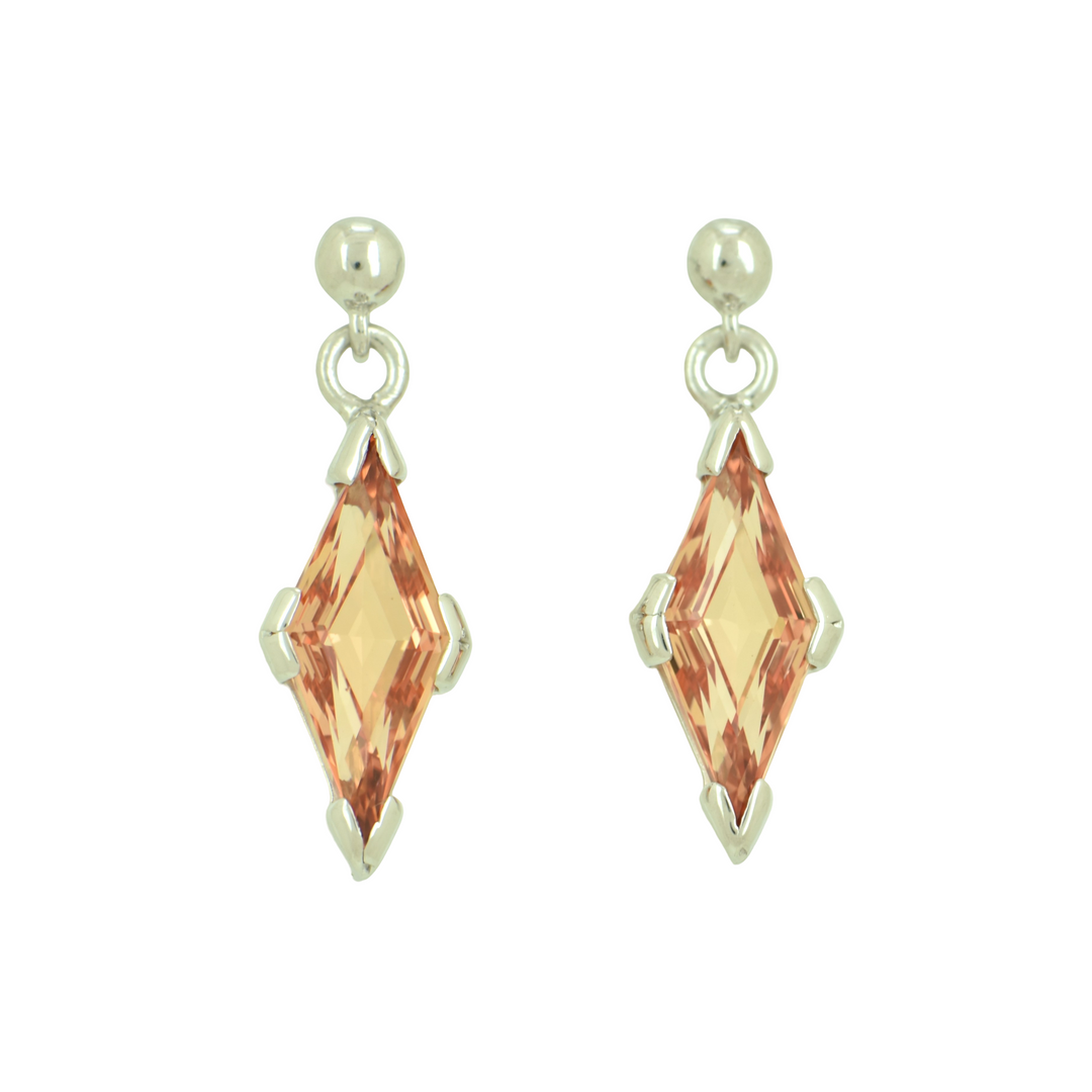 Imperial Pink Sapphire Earrings