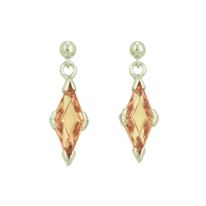 Imperial Pink Sapphire Earrings