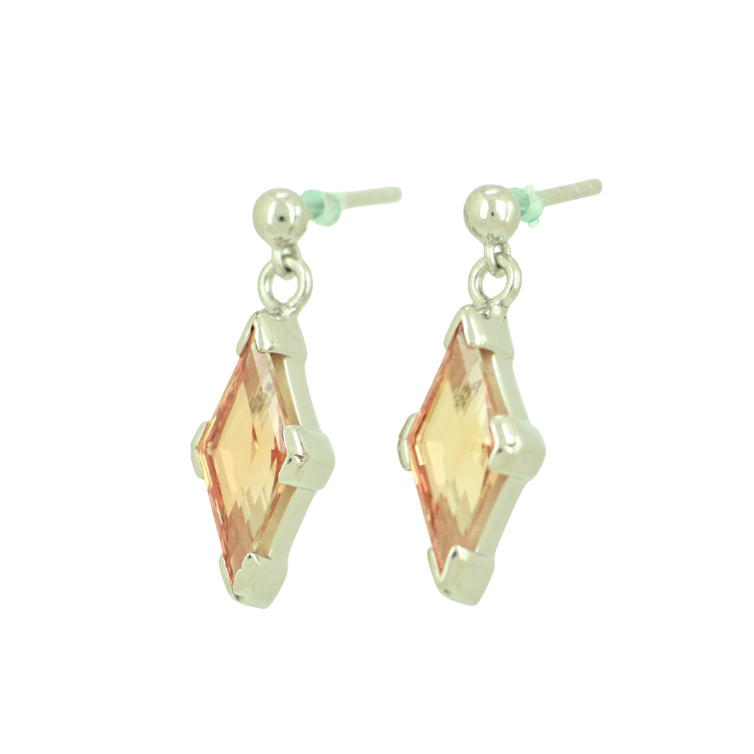 Imperial Pink Sapphire Earrings