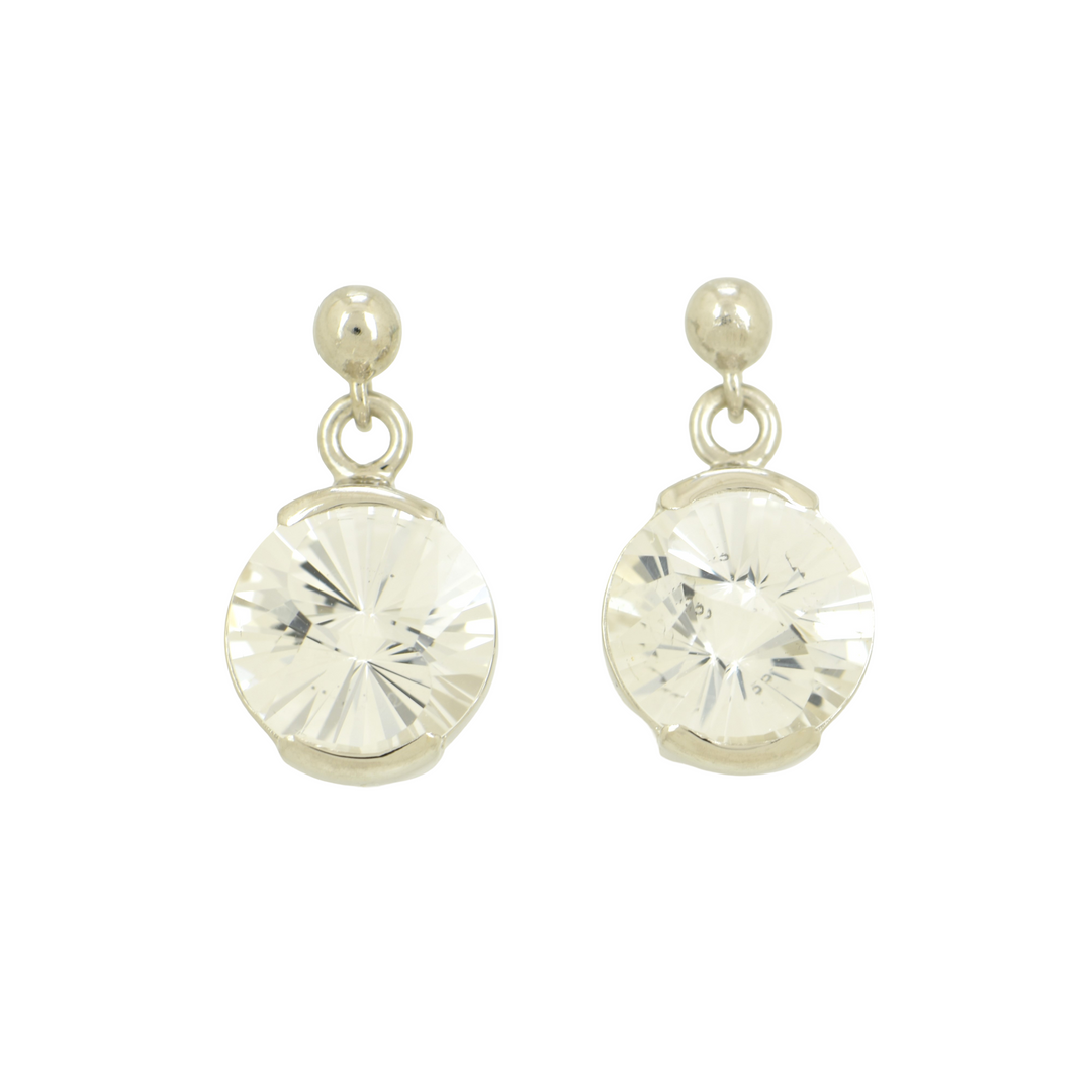 White Sapphire Earrings