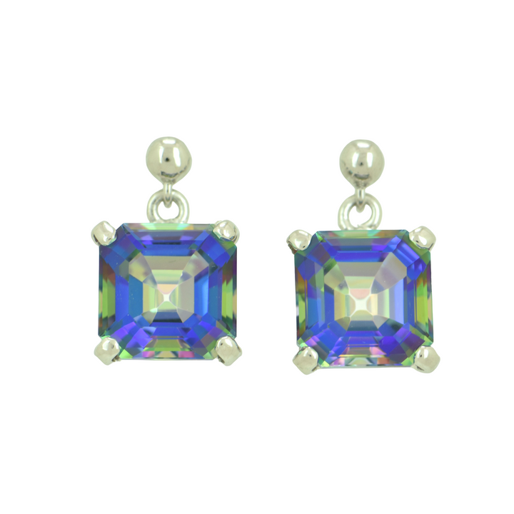 Rainbow Mystic Quartz Earrings