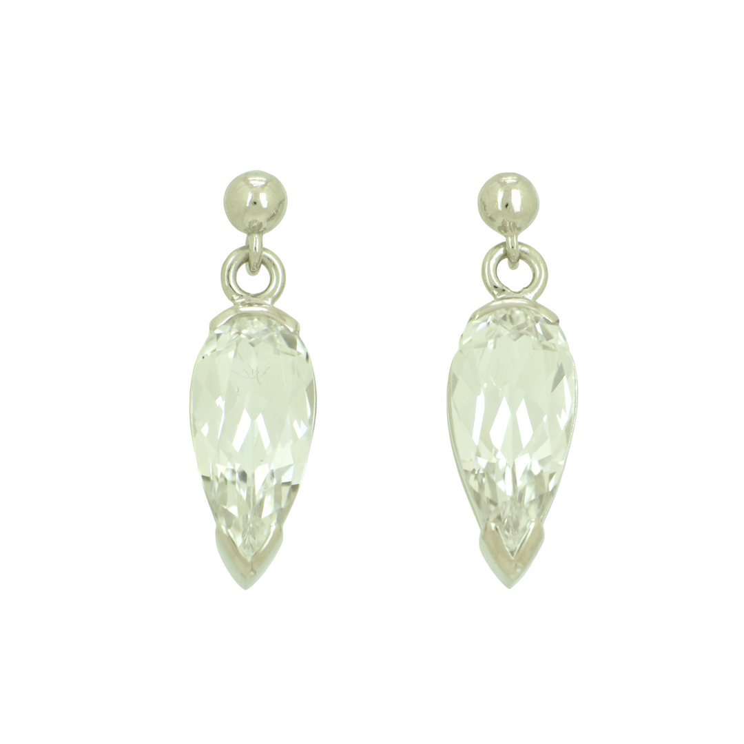 White Sapphire Earrings