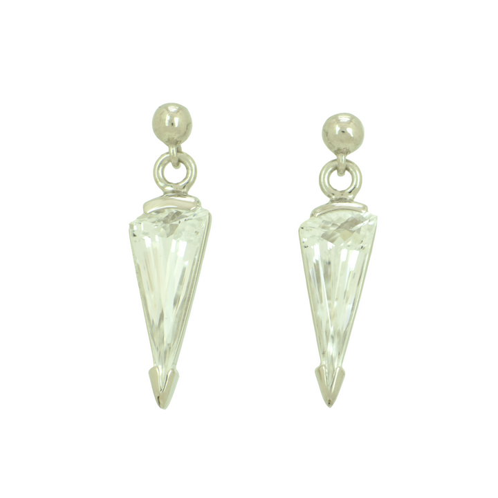 White Sapphire Earrings