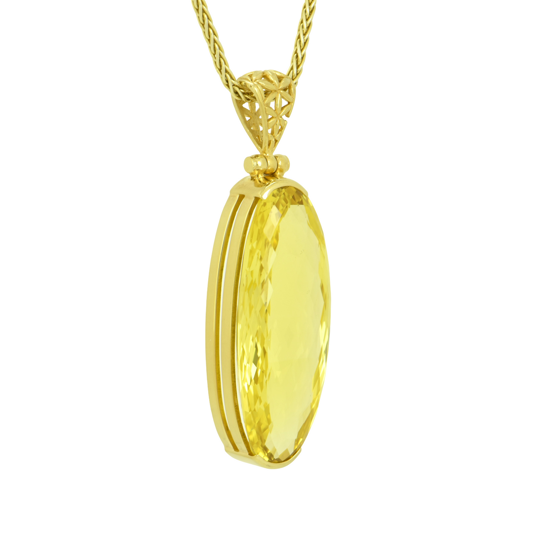 Yellow Sapphire Pendant