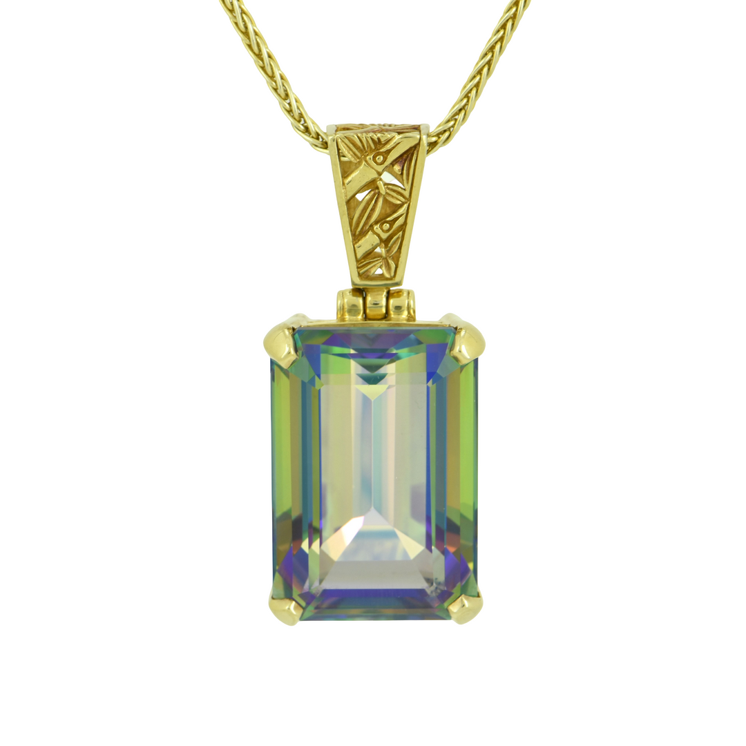 Rainbow Mystic Quartz Pendant