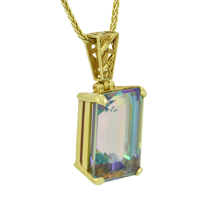 Rainbow Mystic Quartz Pendant