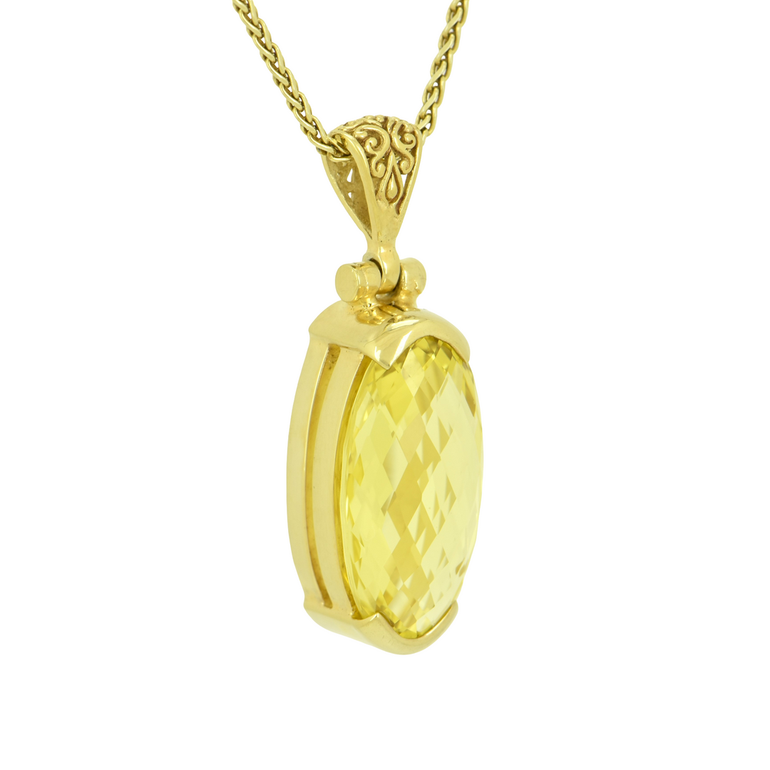 Yellow Sapphire Pendant