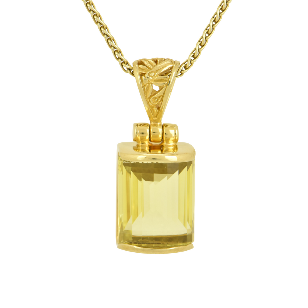 Yellow Sapphire Pendant