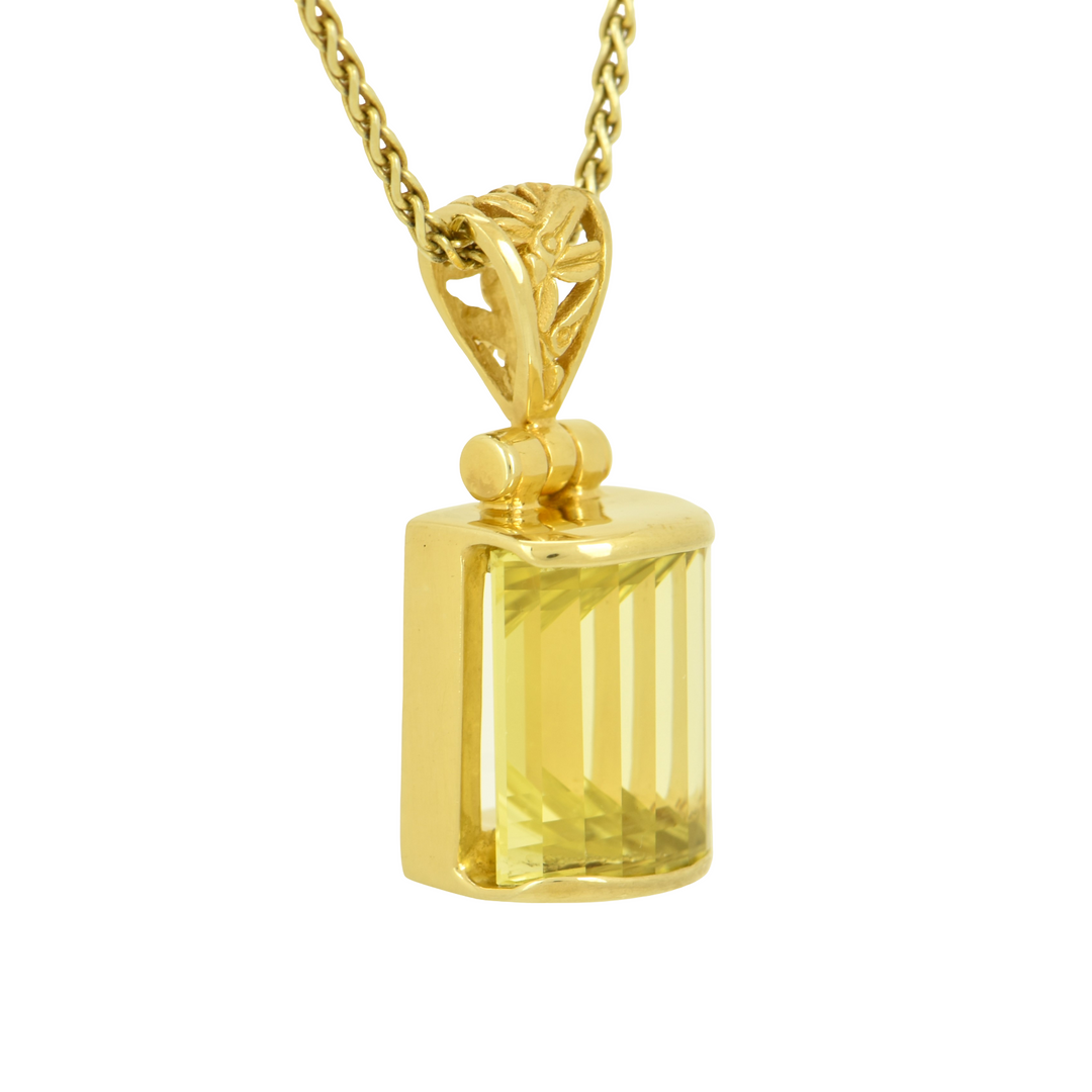 Yellow Sapphire Pendant