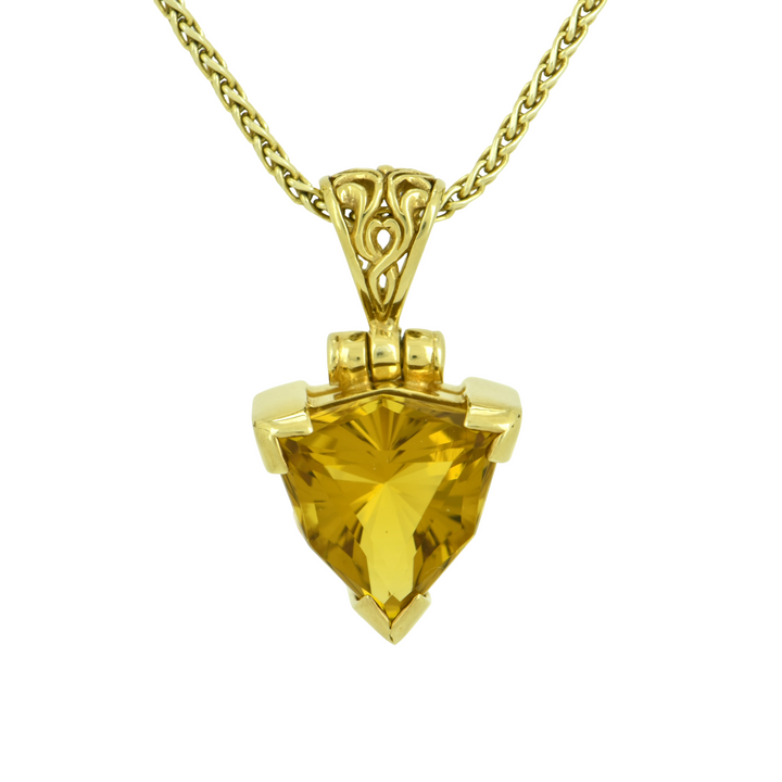 Golden Obsidian Pendant