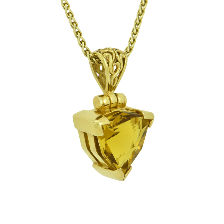 Golden Obsidian Pendant