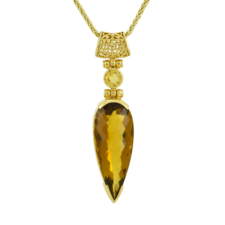 Golden Obsidian Pendant
