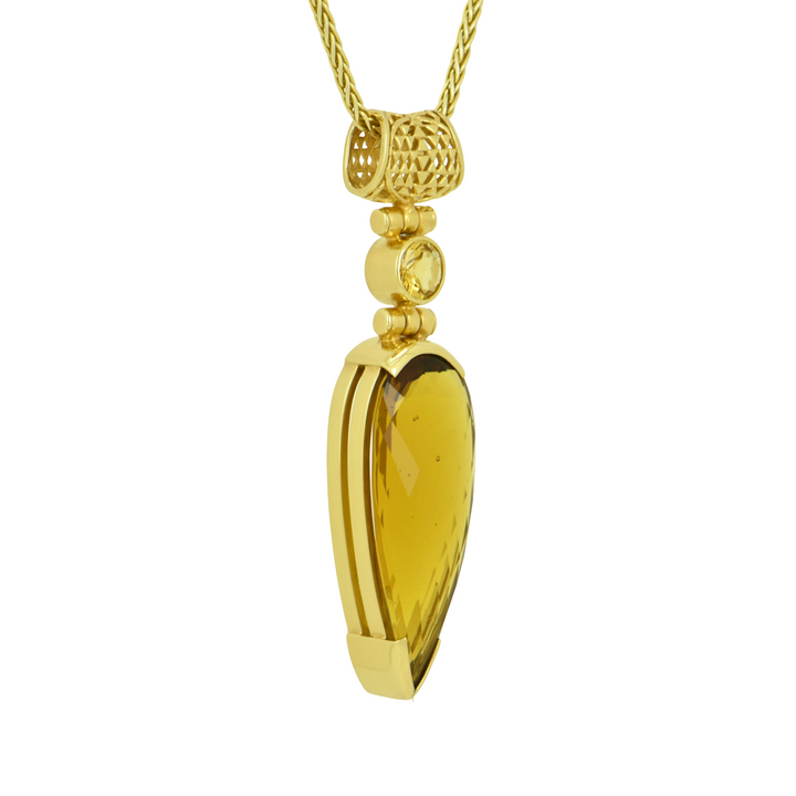 Golden Obsidian Pendant
