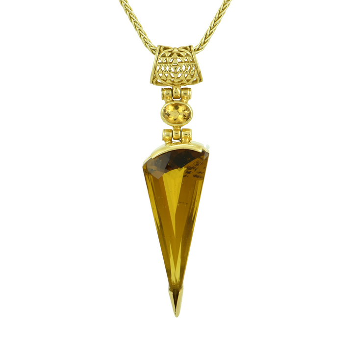 Golden Obsidian Pendant