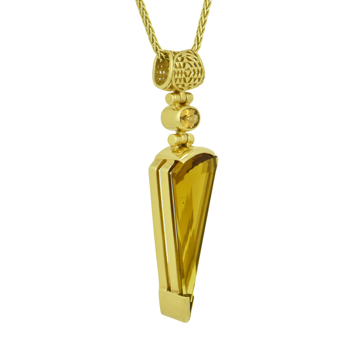 Golden Obsidian Pendant