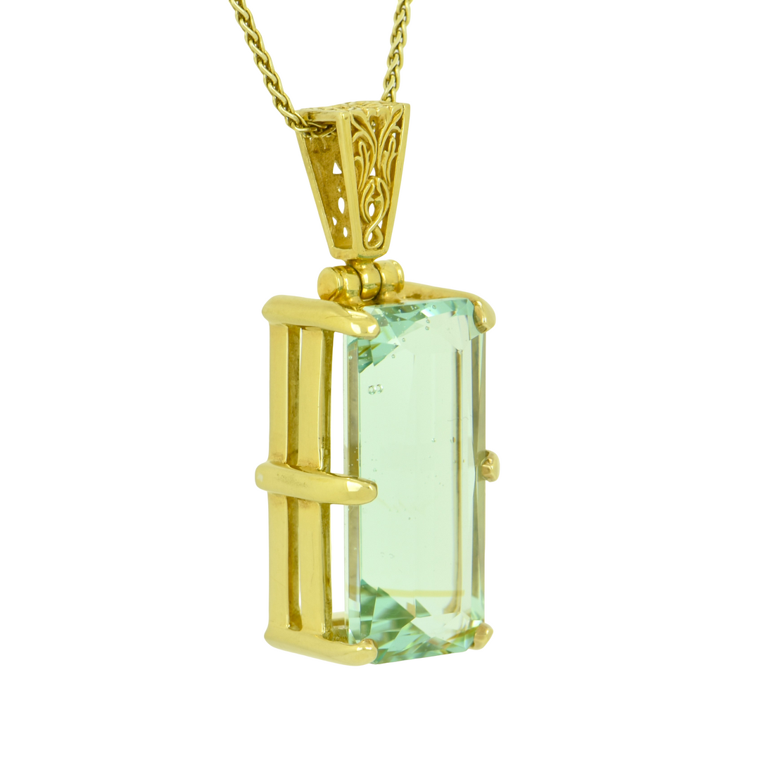 Seafoam Obsidian Pendant