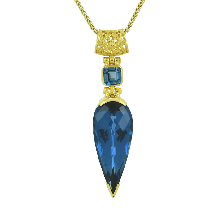 Blue Green Spinel Pendant