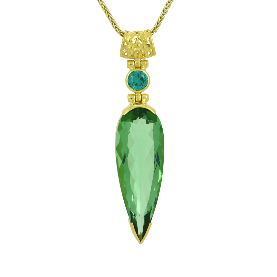 Green Obsidian Pendant