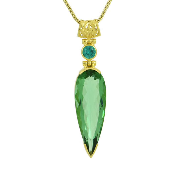 Green Obsidian Pendant