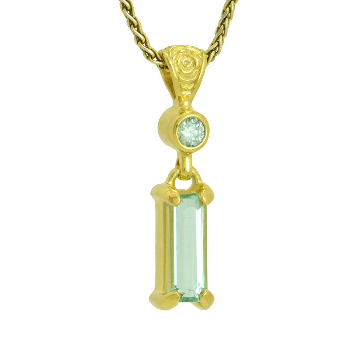 Blue Beryl Pendant