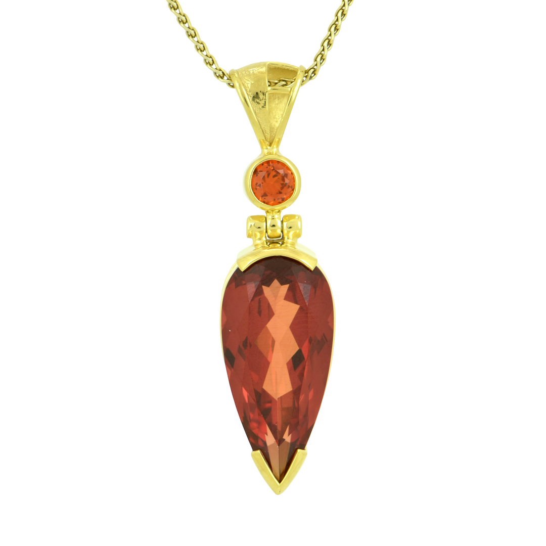 Padparadscha Sapphire Pendant