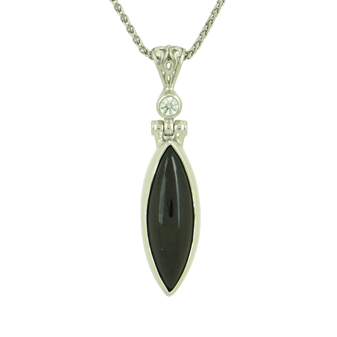 Black Spinel Pendant