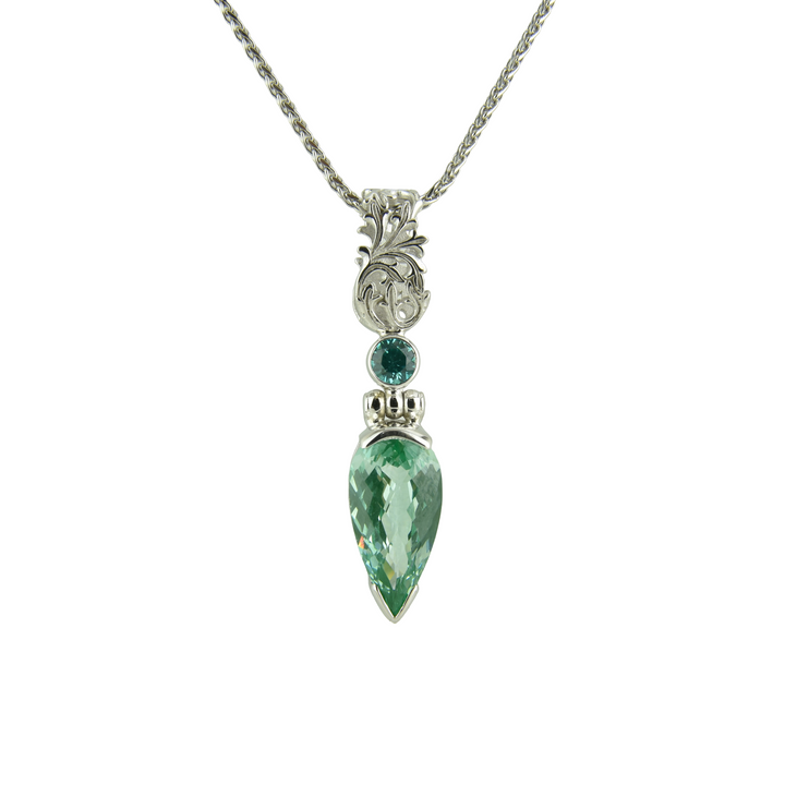 Paraiba Effect Spinel Pendant