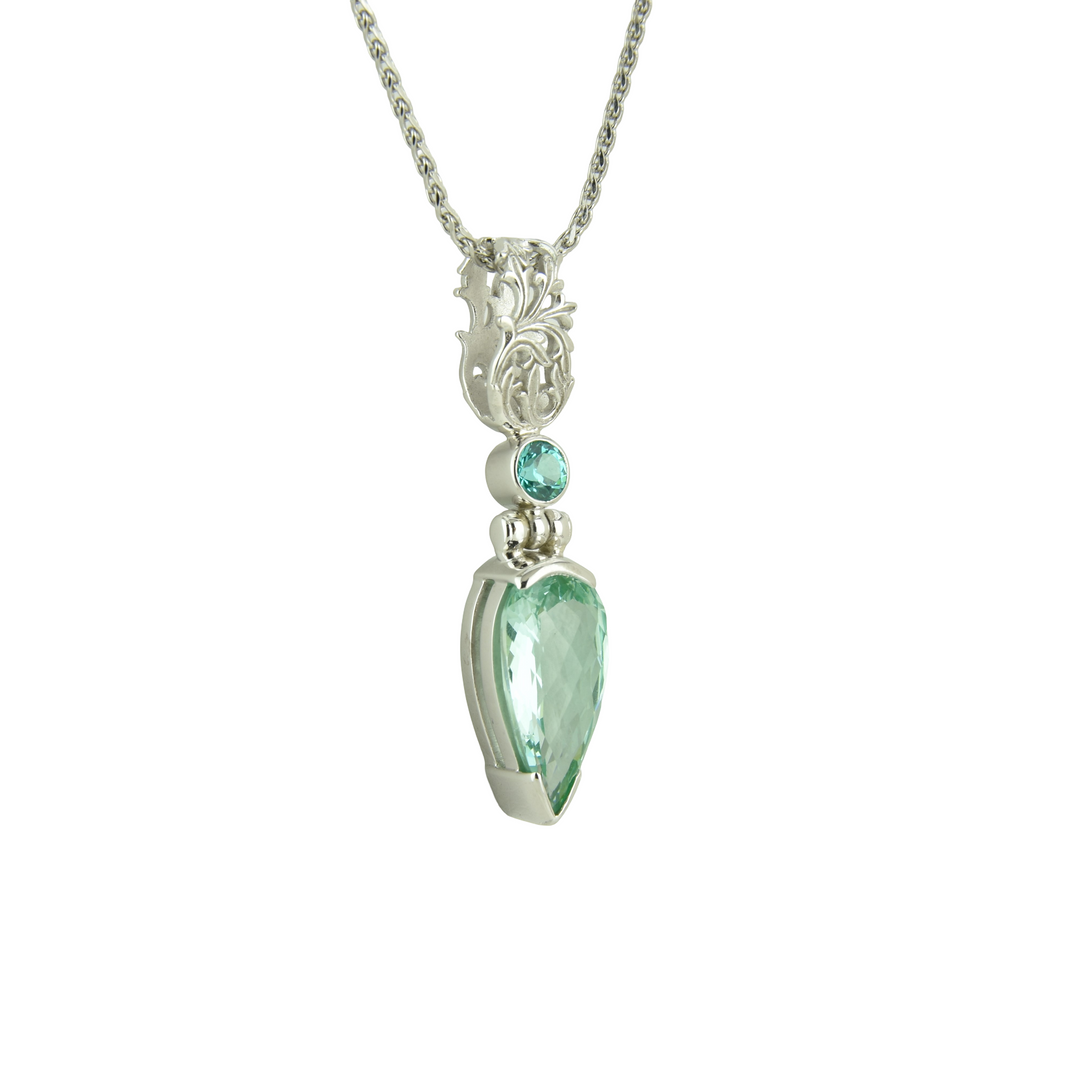 Paraiba Effect Spinel Pendant