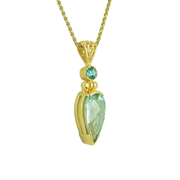 Paraiba Effect Spinel Pendant