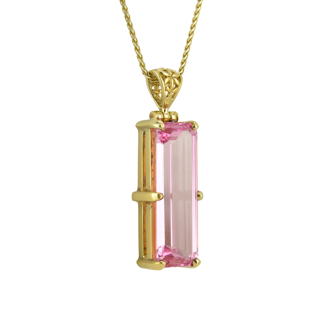 Imperial Pink Sapphire Pendant