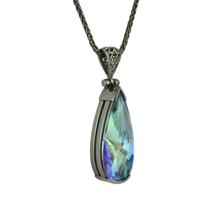 Indigo Warrior Mystic Quartz Pendant