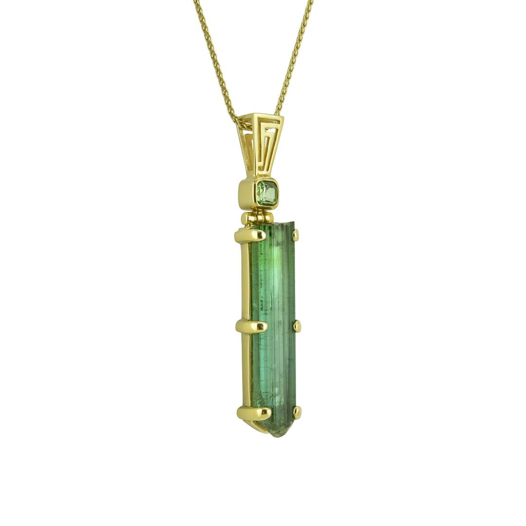 Raw Green Tourmaline