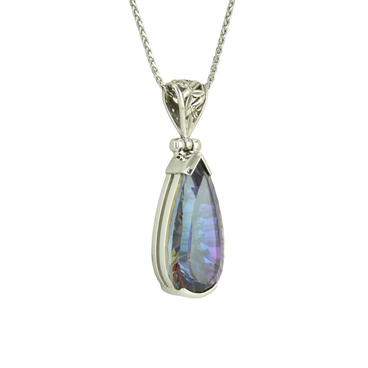 Indigo Warrior Mystic Quartz Pendant