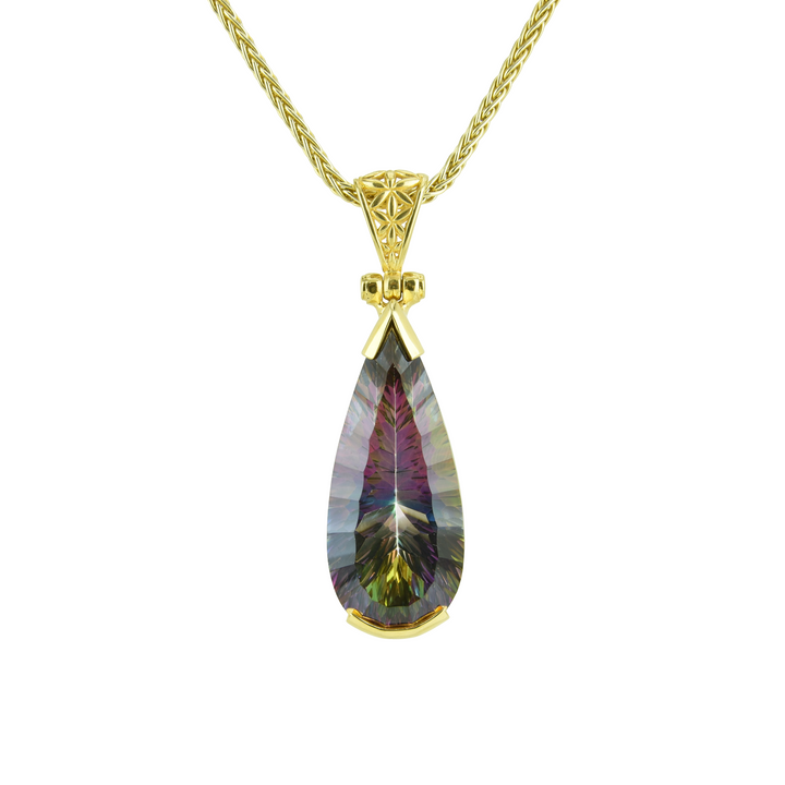 Indigo Warrior Mystic Quartz Pendant