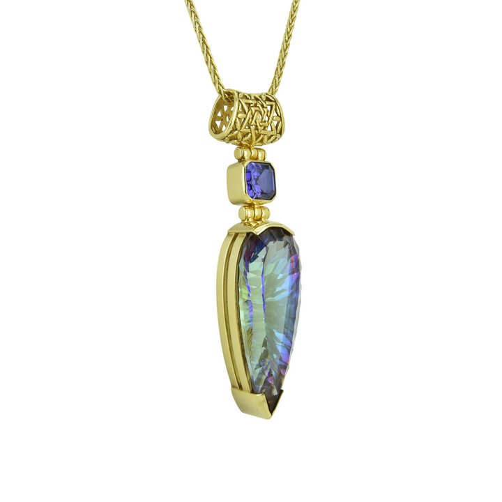 Indigo Warrior Mystic Quartz Pendant
