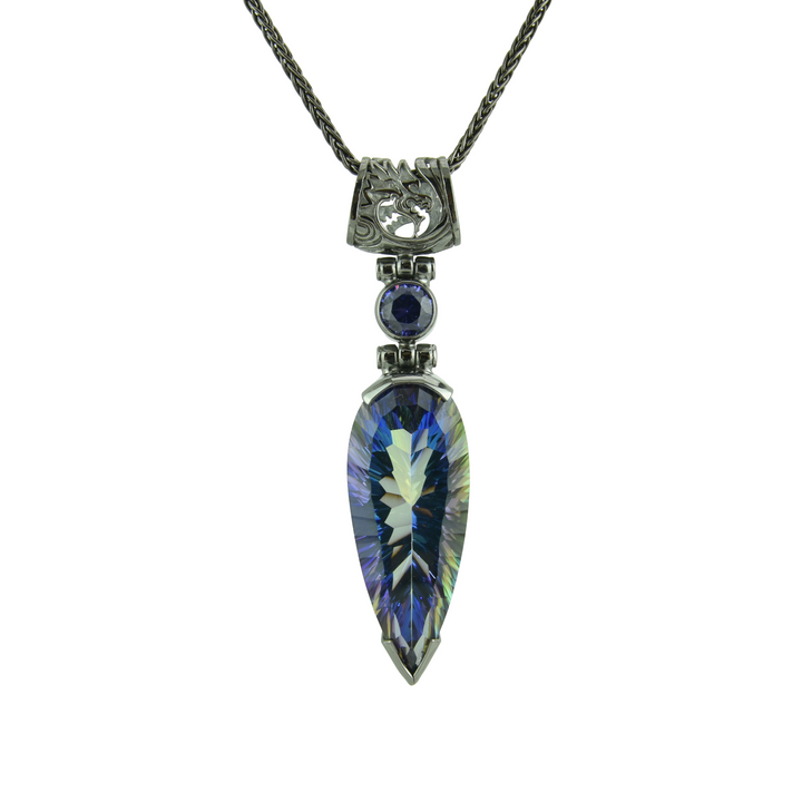 Indigo Warrior Mystic Quartz Pendant