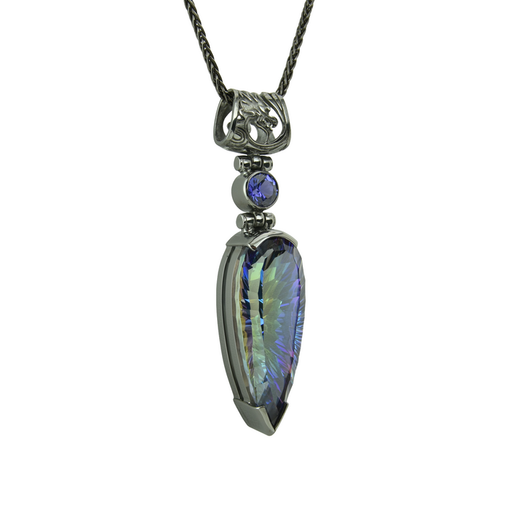 Indigo Warrior Mystic Quartz Pendant