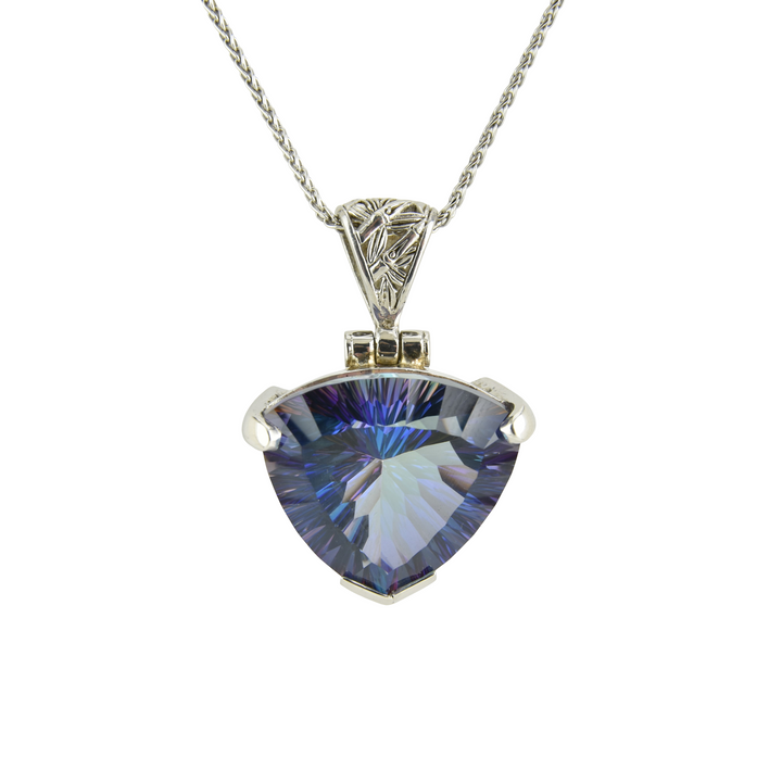 Indigo Warrior Mystic Quartz Pendant