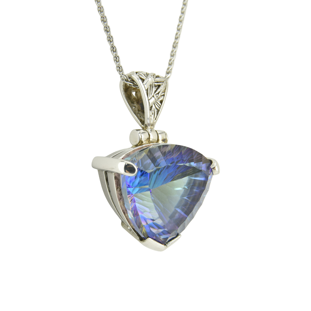 Indigo Warrior Mystic Quartz Pendant