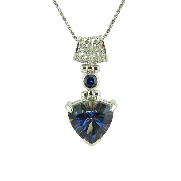 Indigo Warrior Mystic Quartz Pendant
