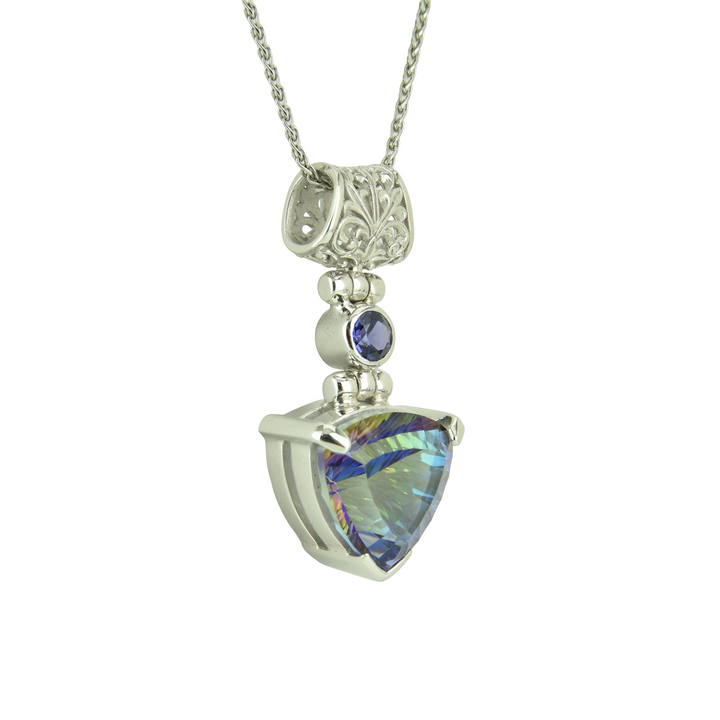 Indigo Warrior Mystic Quartz Pendant