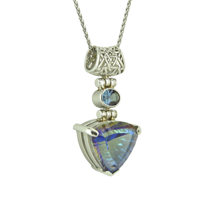 Indigo Warrior Mystic Quartz Pendant