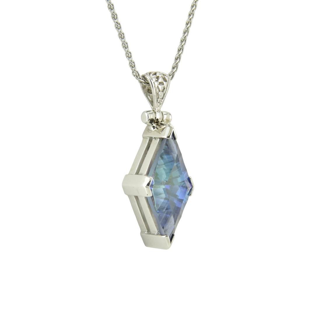Indigo Warrior Mystic Quartz Pendant