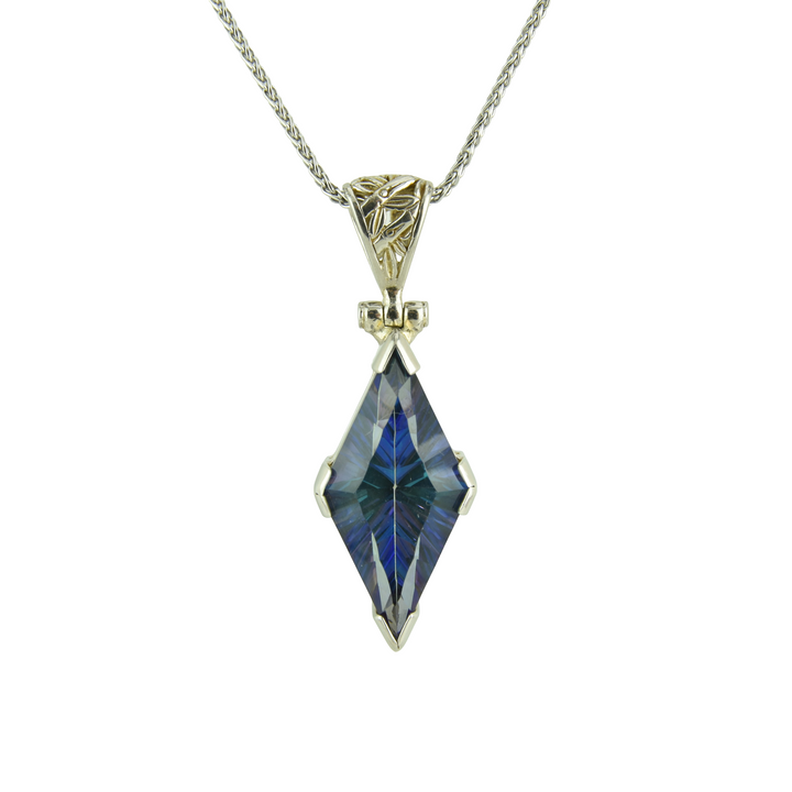Indigo Warrior Mystic Quartz Pendant